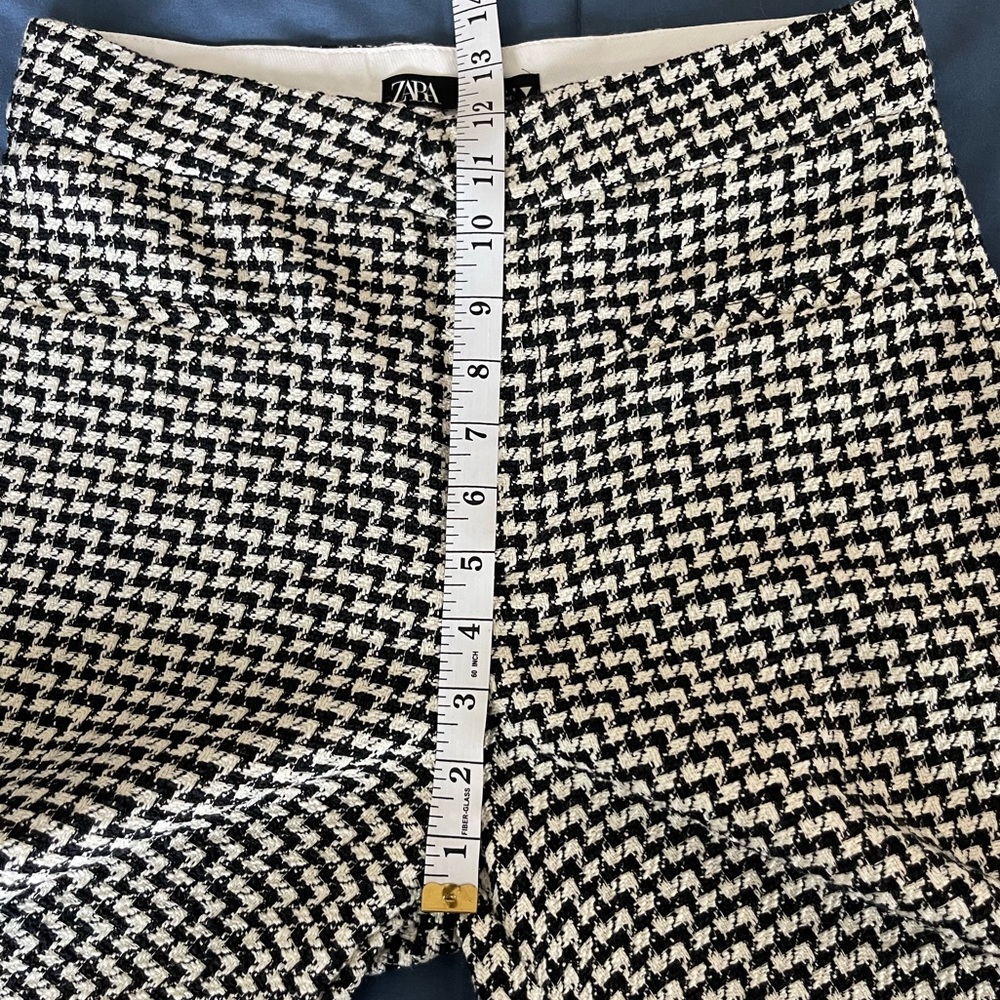 ZARA TEXTURED STRAIGHT LEG PANTS - Picture 7 of 8